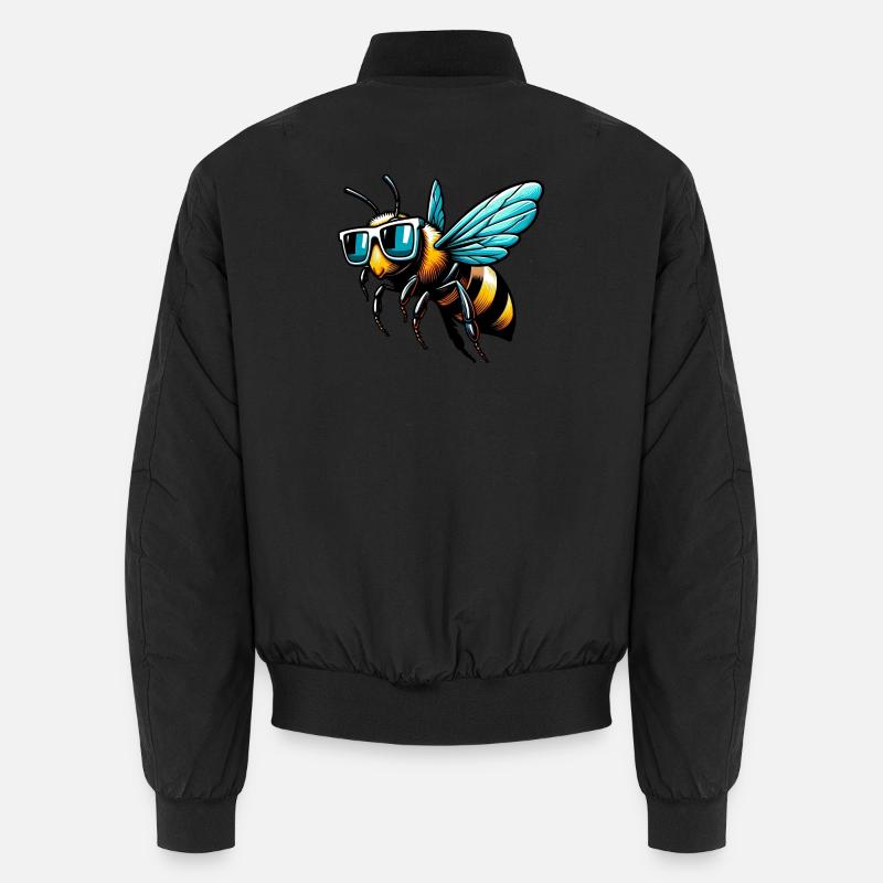 Biene - Unisex Bomberjacke - Schwarz