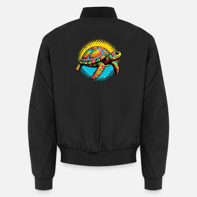 Turtle - Unisex Bomber Jacket - black