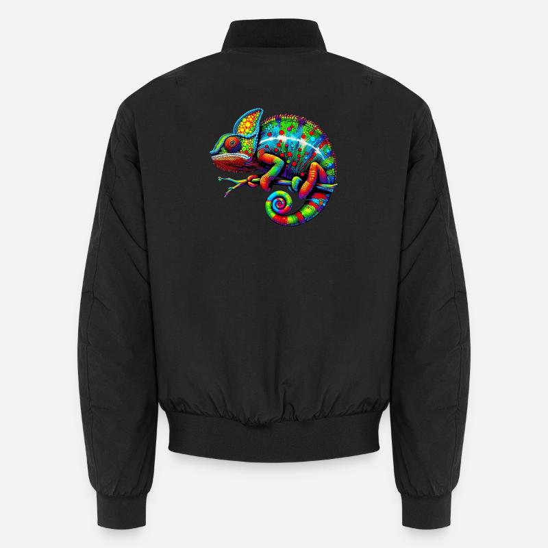 Chamäleon - Unisex Bomberjacke - Schwarz