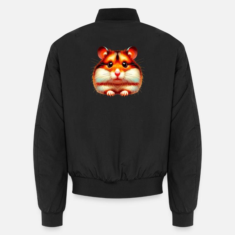Hamster - Unisex Bomberjacke - Schwarz