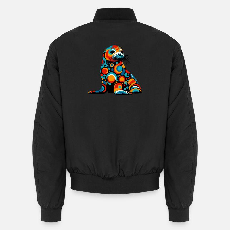 Seal - Unisex Bomber Jacket - black