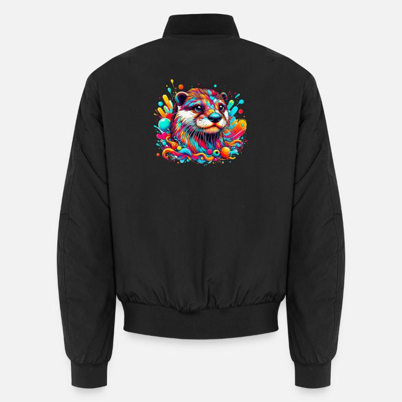 Otter - Unisex Bomber Jacket - black