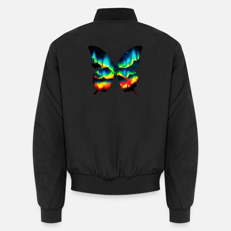 Schmetterling - Unisex Bomberjacke - Schwarz