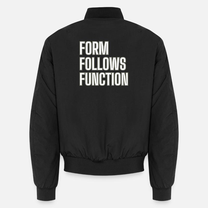 FORM FOLLOWS FUNCTION - Bauhaus Design Wagenfeld Unisex Bomberjacke