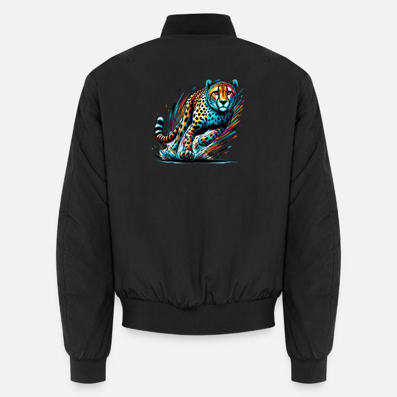 Gepard - Unisex Bomberjacke - Schwarz