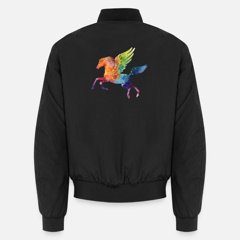 Pegasus - Unisex Bomber Jacket - black