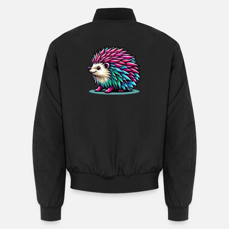 Igel - Unisex Bomberjacke - Schwarz