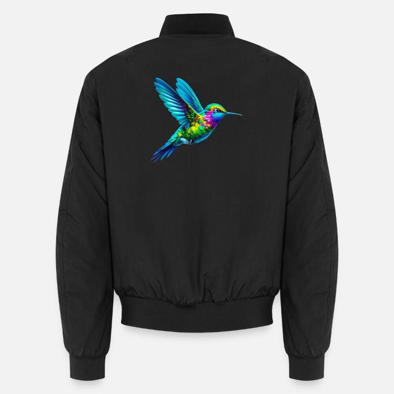 Hummingbird - Unisex Bomber Jacket - black
