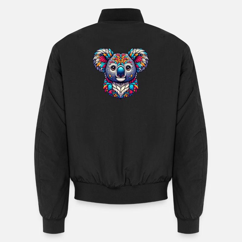 Koala - Unisex Bomber Jacket - black