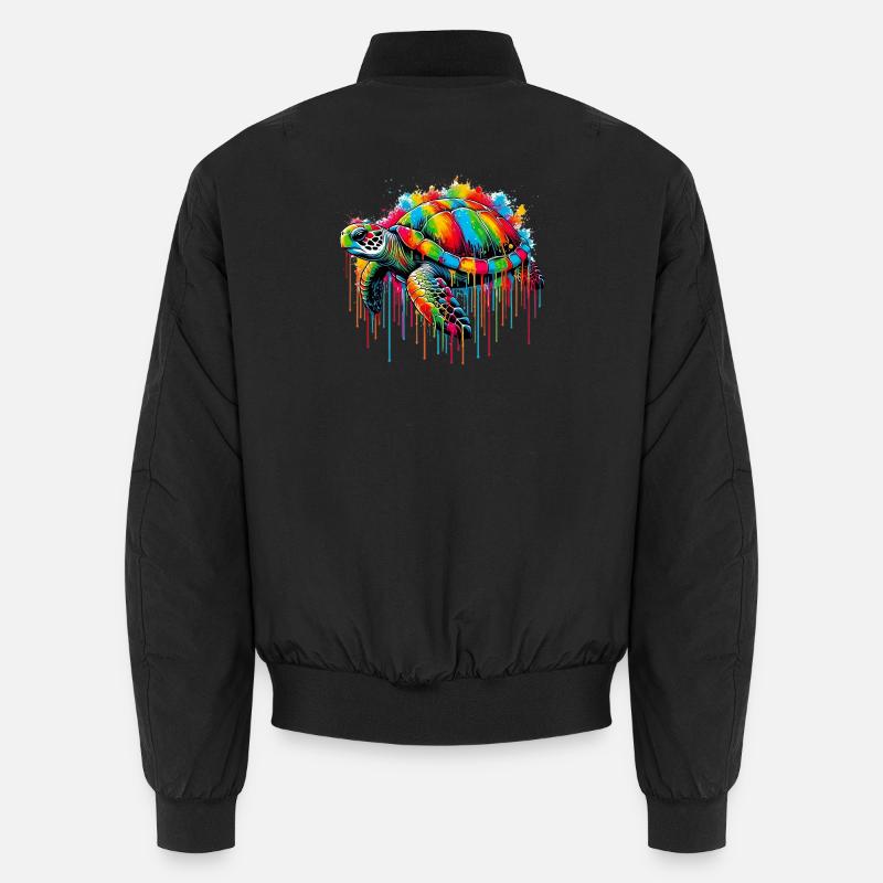 Schildkröte Unisex Bomberjacke