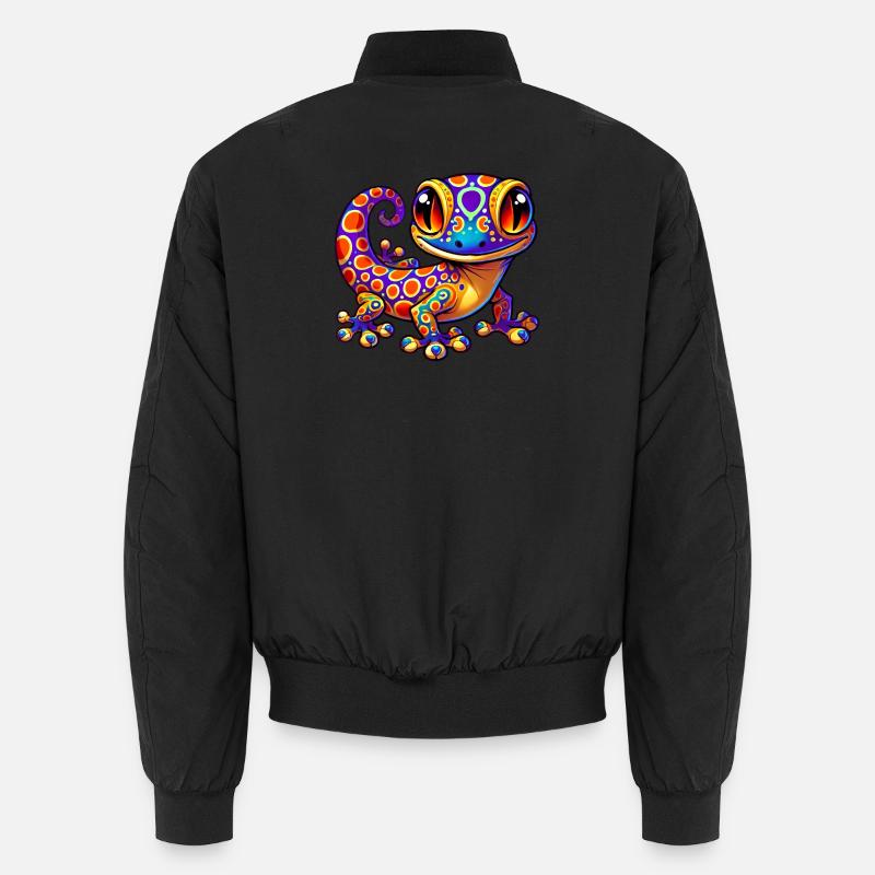 Gecko - Unisex Bomberjacke - Schwarz