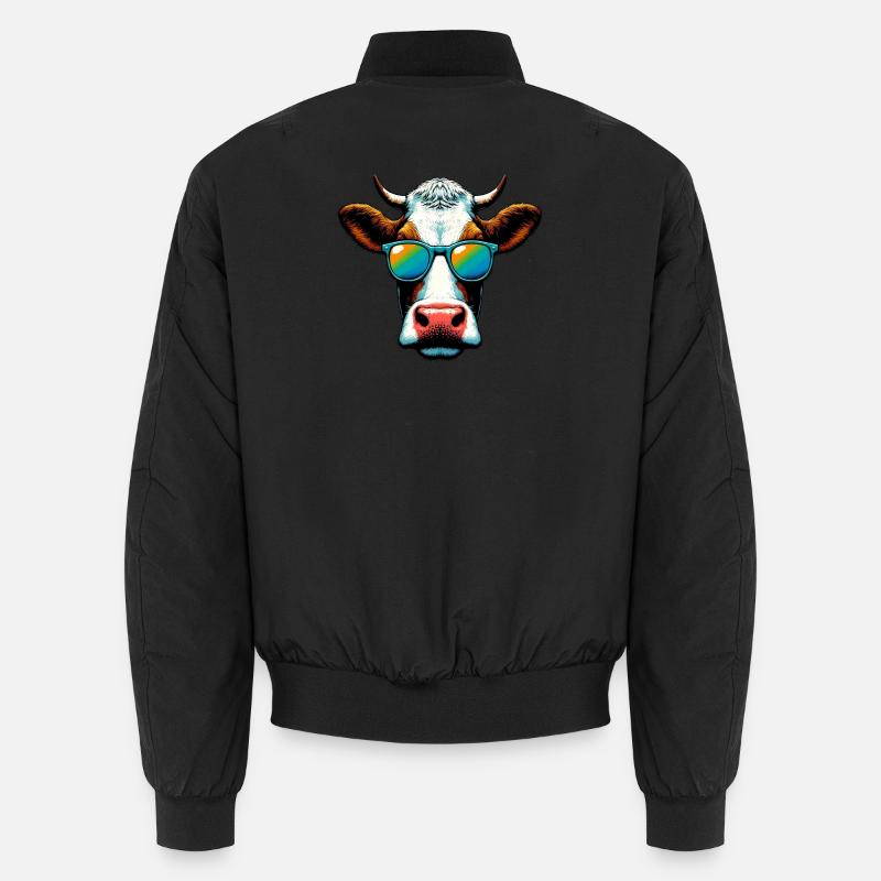 Vache - Bomber unisexe - noir