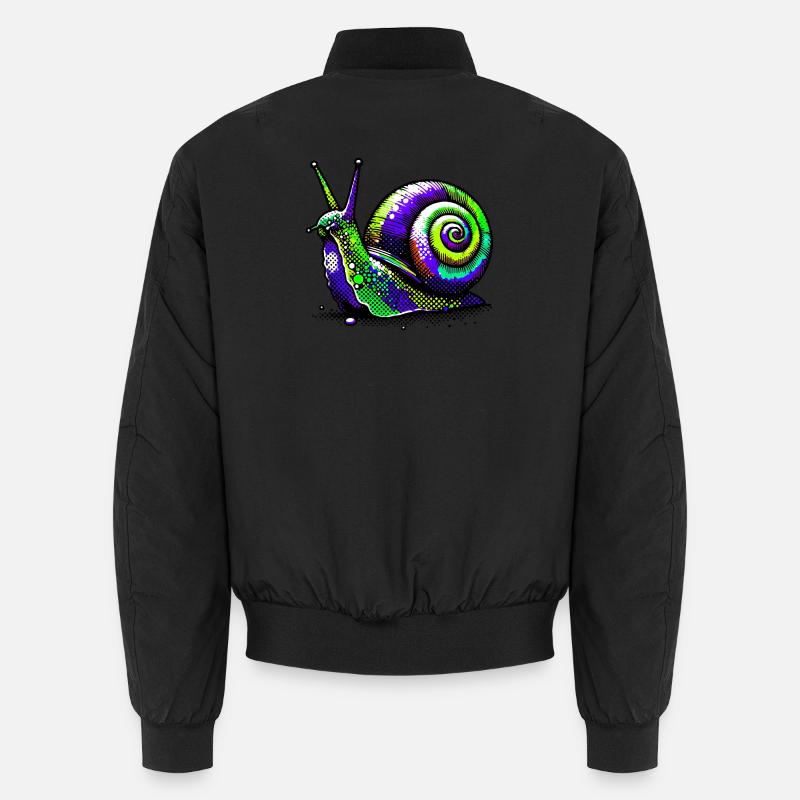 Schnecke Unisex Bomberjacke