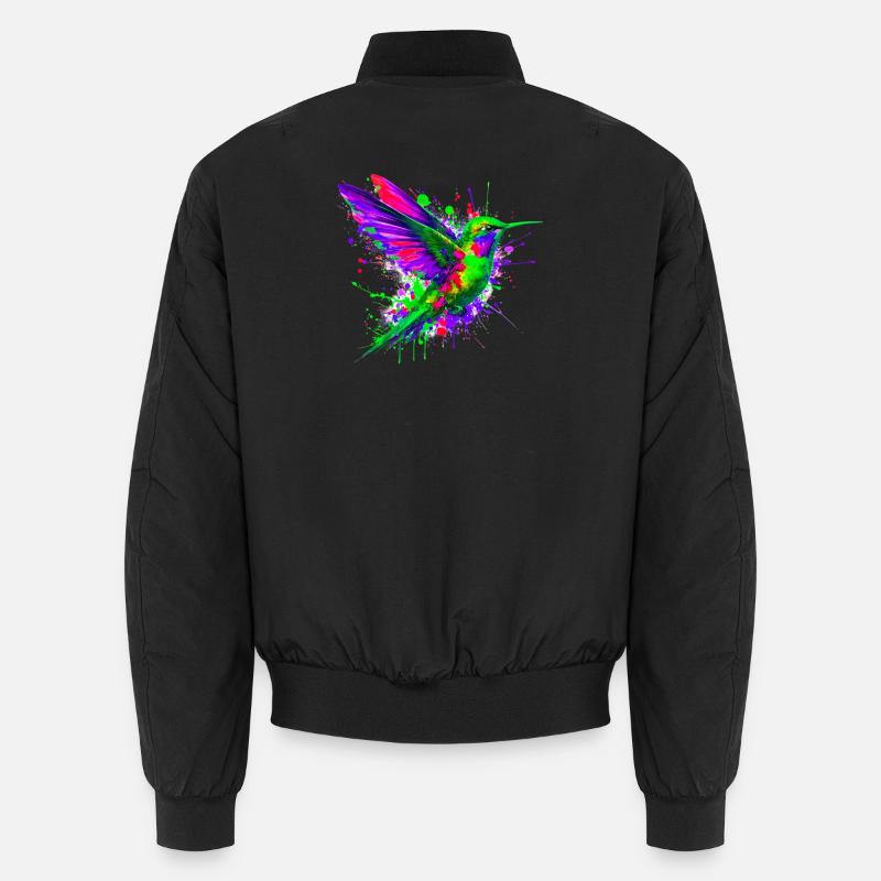Hummingbird - Unisex Bomber Jacket - black