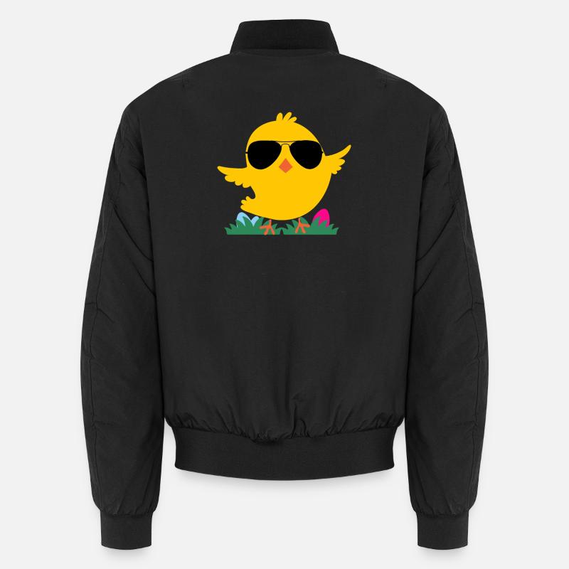 Poussin avec des lunettes de soleil Bomber unisexe