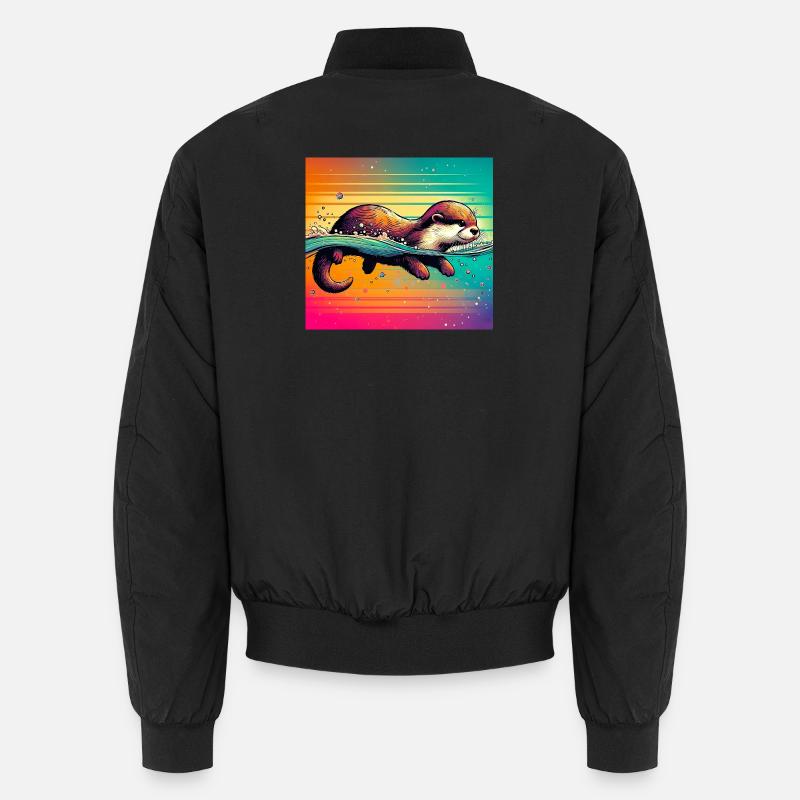 Otter - Unisex Bomberjacke - Schwarz