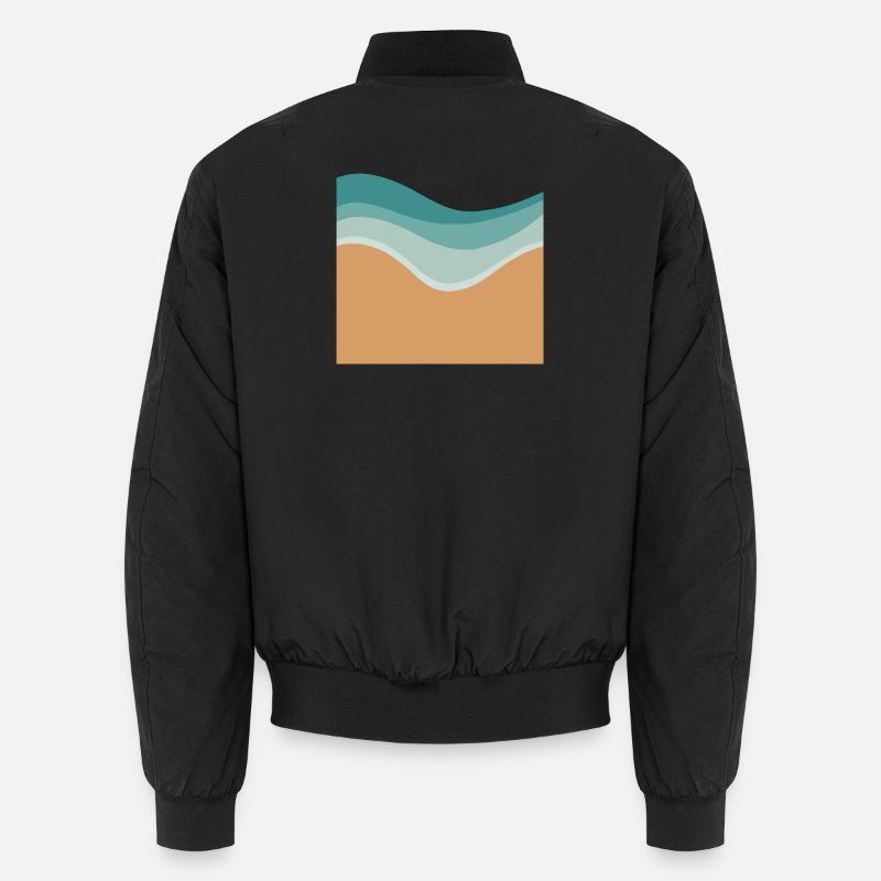 Minimaler Strand Unisex Bomberjacke