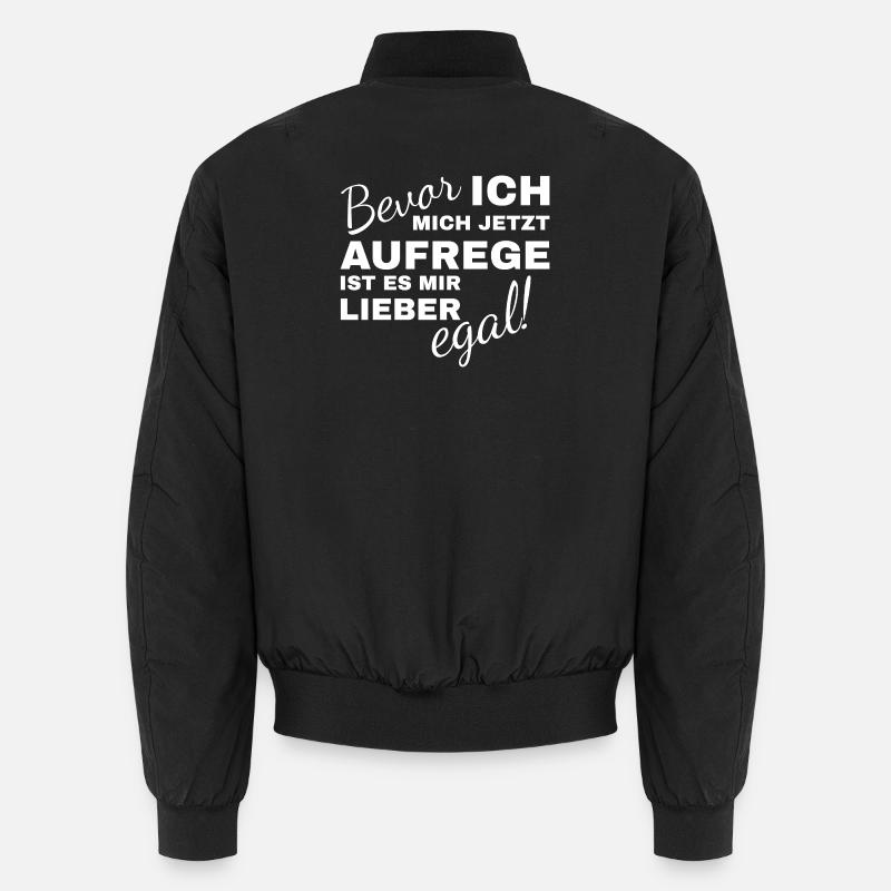 Avant de m’énerver, je préfère ne pas m’en soucier Bomber unisexe