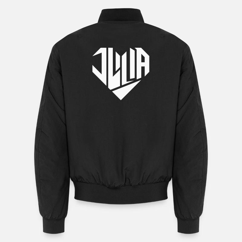 Julia Nom Design Coeur Design - Couleur Variable Bomber unisexe