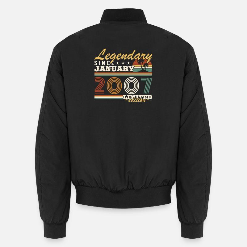 Januar 2007 Vintage-Retro-Geburtstagsgeschenk Unisex Bomberjacke