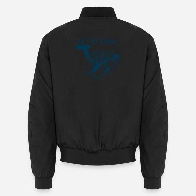 Blumenwale Bibelvers Illustration Unisex Bomberjacke