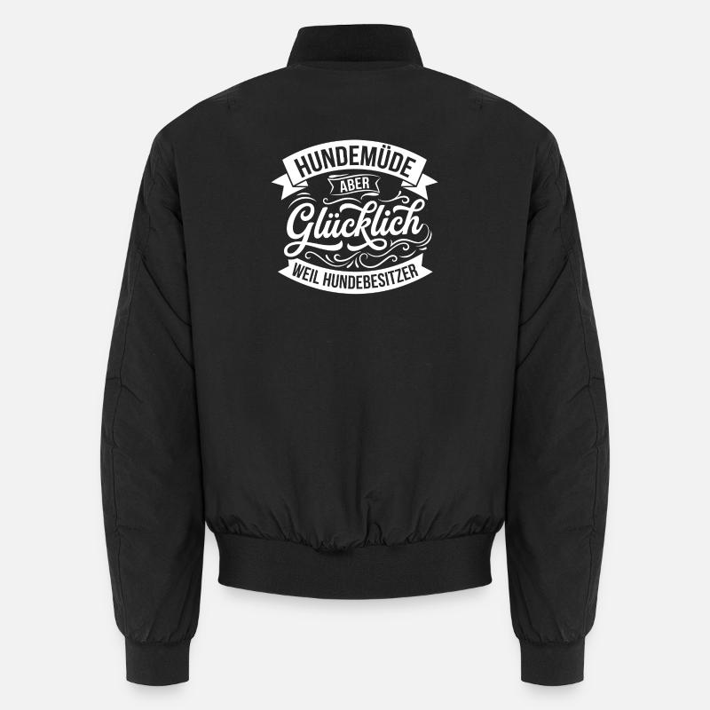 Épuisé mais heureux - Bomber unisexe - noir
