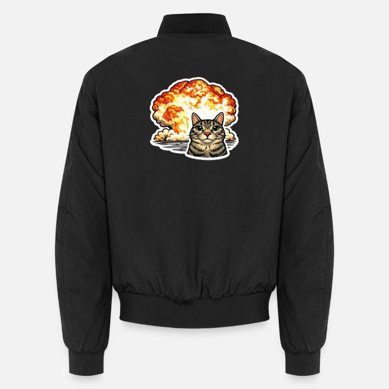 And it made a boom, such a fireball boy Unisex Bomber Jacket