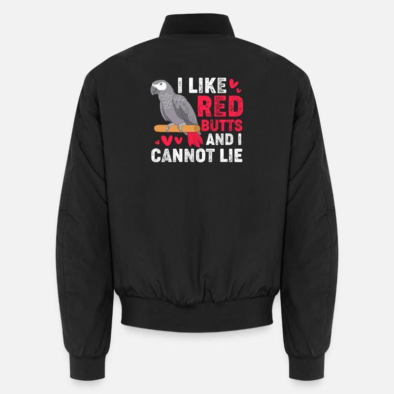 Papagei Grau Unisex Bomberjacke