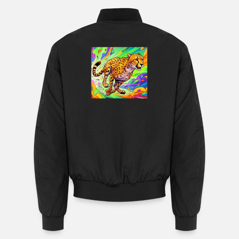 cheetah - Unisex Bomber Jacket - black