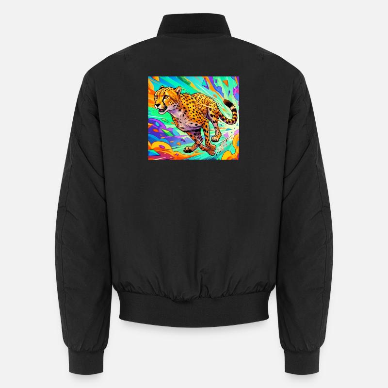 cheetah - Unisex Bomber Jacket - black