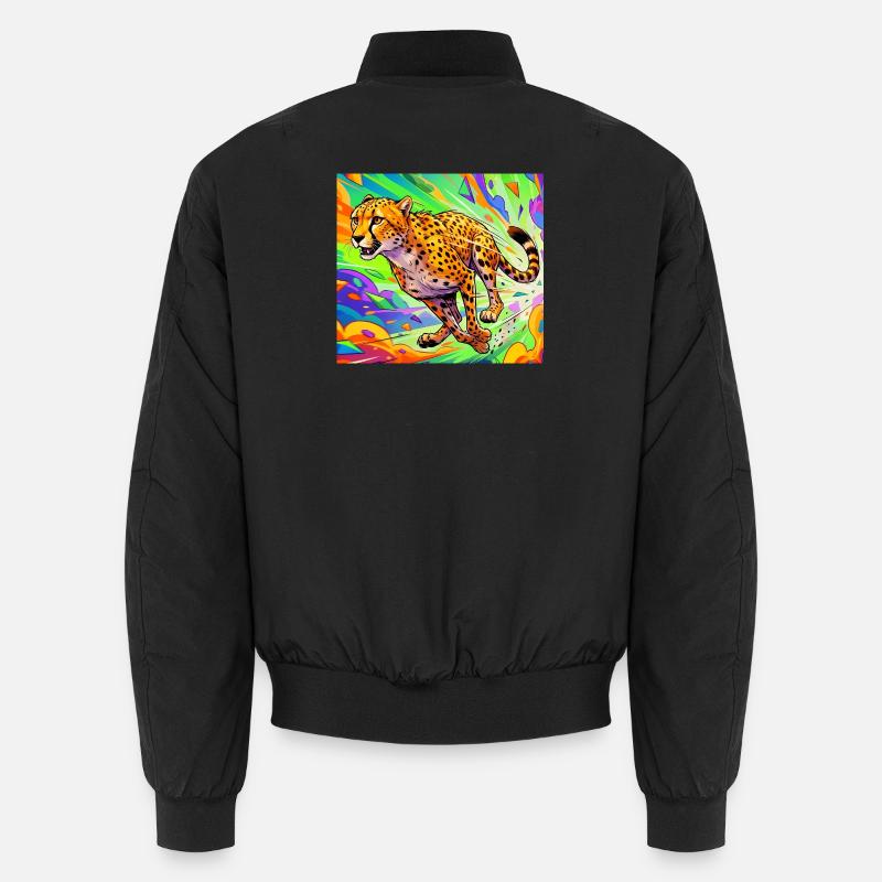 Gepard - Unisex Bomberjacke - Schwarz