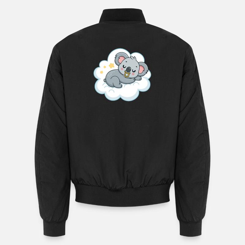Traumhafter Koala auf Schnullerwolke Unisex Bomberjacke
