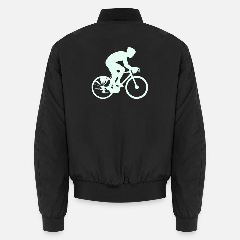 Silhouette cycliste Mint Bomber unisexe