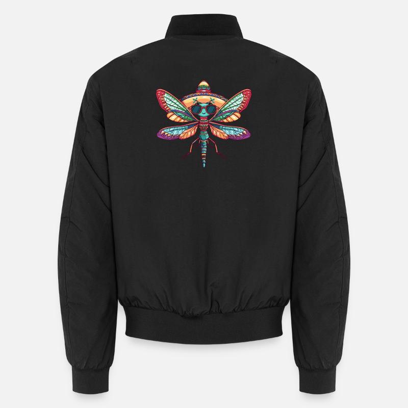 Libelle Lustig Sombrero - Unisex Bomberjacke - Schwarz