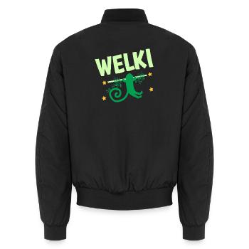 Welki le singe - Bomber unisexe - noir - Dos - AI Model Male 185 light (185cm)