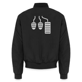 Levier de vitesses manuel - pédales - Bomber unisexe - noir - Dos - AI Model Male 185 light (185cm)