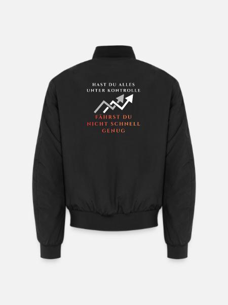 Kontrollverlust Aufwärtsgrafik - Unisex Bomberjacke - Schwarz