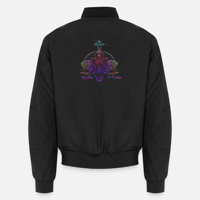 Buntes Sparkle Mandala Muster Unisex Bomberjacke