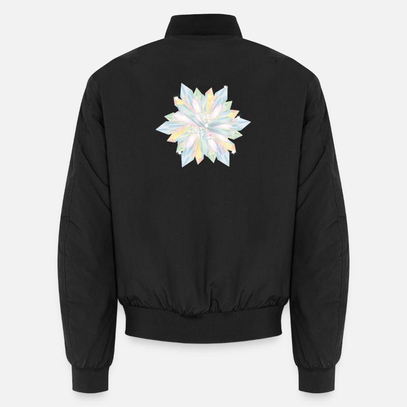iridescent crystals star Unisex Bomber Jacket