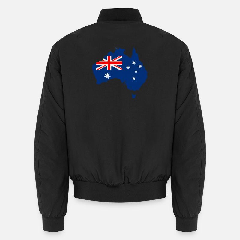 Flag Map of Australia Unisex Bomber Jacket