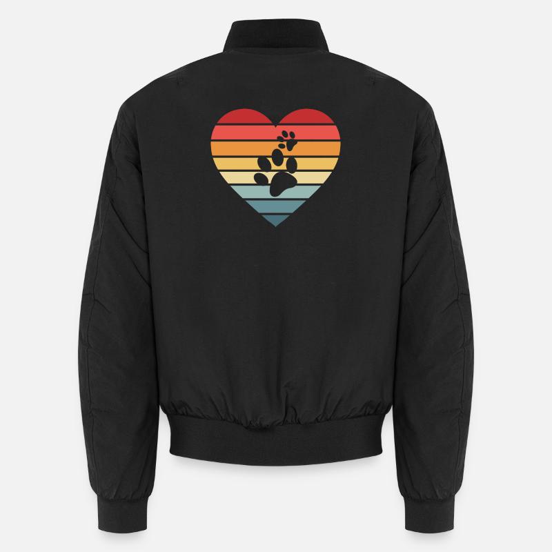 Chiens chiens - Bomber unisexe - noir