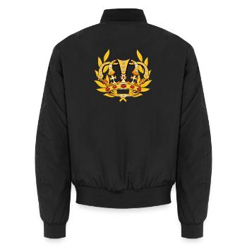 Roi héritier Majesté le prince royal - Bomber unisexe - noir - Dos - AI Model Male 185 light (185cm)