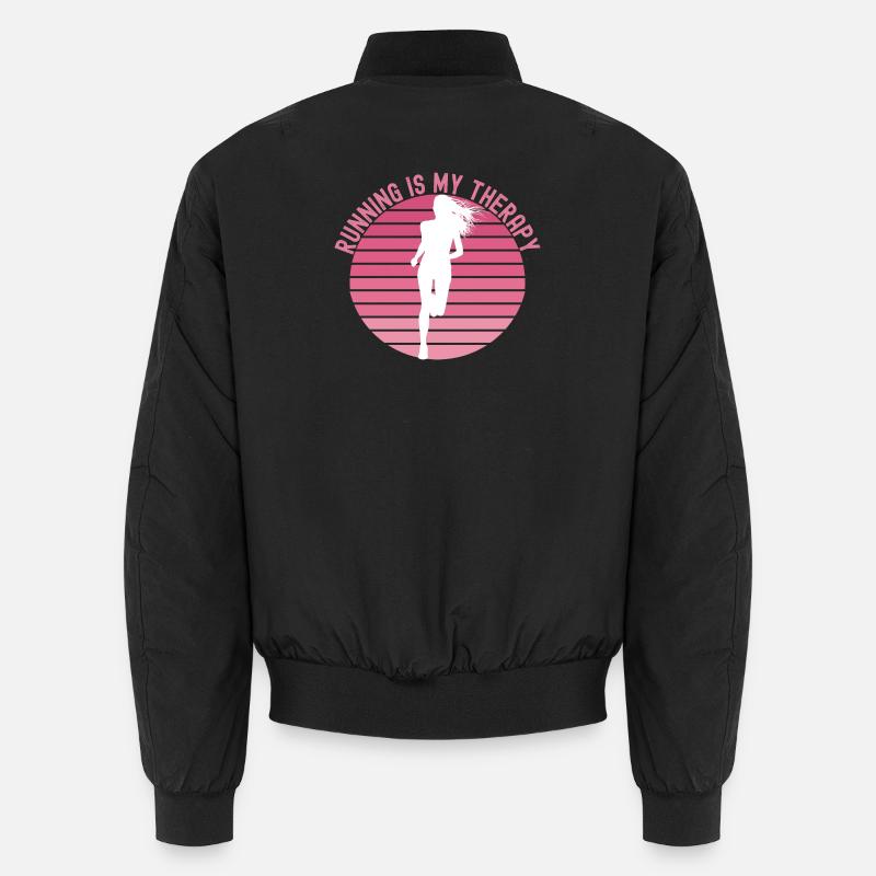 La course à pied est ma conception thérapeutique Bomber unisexe