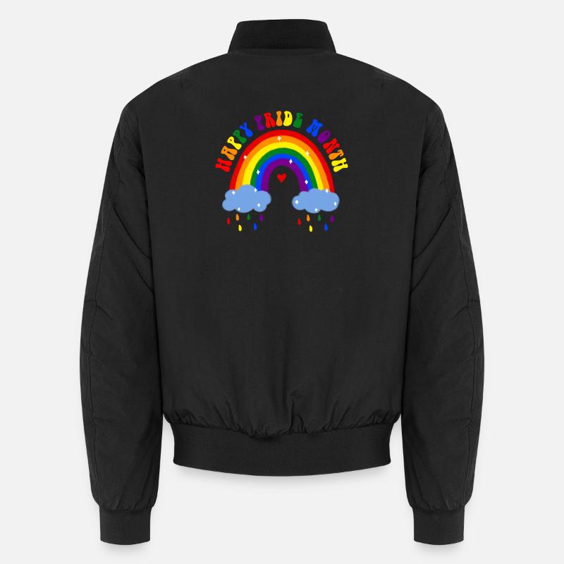 Happy Pride Month LGBT Regenbogen Unisex Bomberjacke