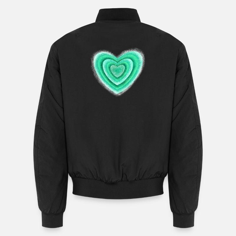 Herz Unisex Bomberjacke