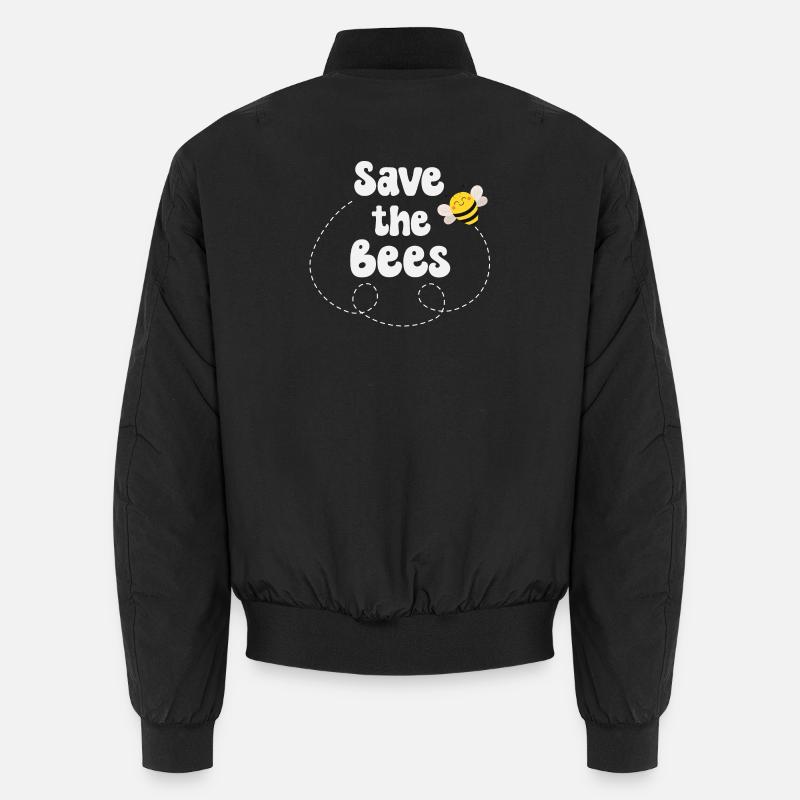Bee Bees - Unisex Bomber Jacket - black