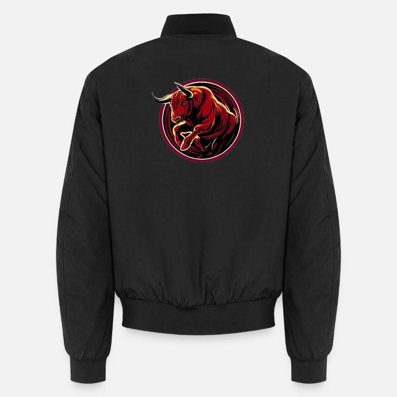 Wütender Stier Unisex Bomberjacke