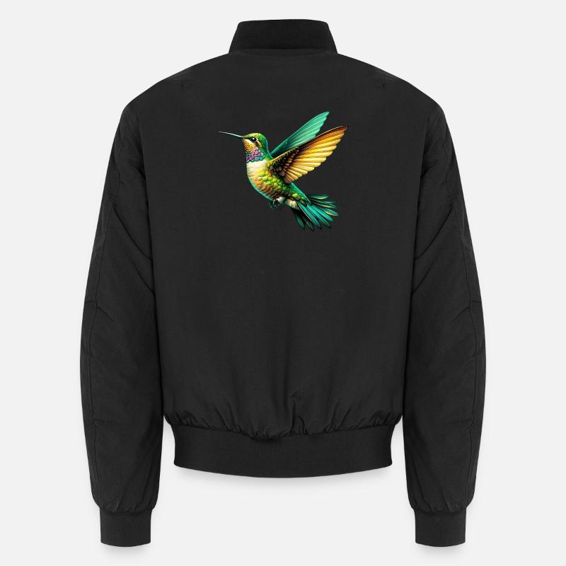 Hummingbird - Unisex Bomber Jacket - black