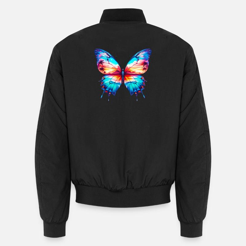 Papillon - Bomber unisexe - noir