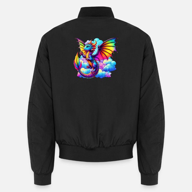 Drache - Unisex Bomberjacke - Schwarz